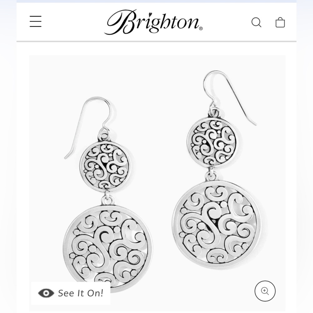 Brighton Contempo Medallion Duo French Wire Earrings